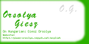 orsolya giesz business card